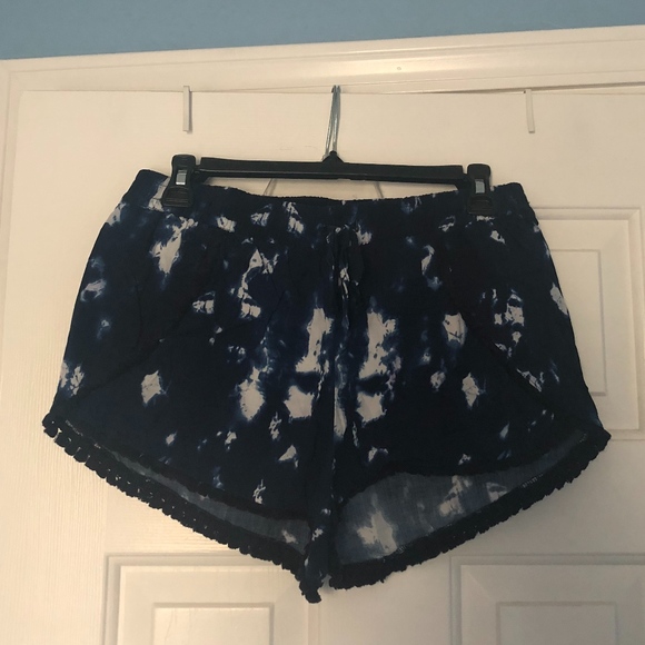 Garage Pants - Garage navy tie-dye shorts